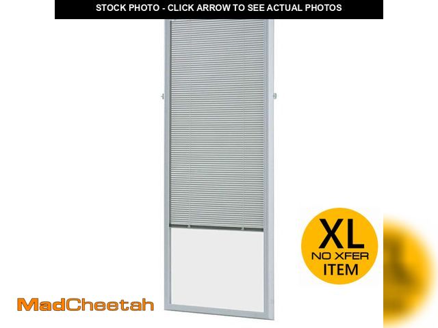 Lot 74-13512423 - ODL White Cordless Add-On Blinds for Raised Frame Doorglass 23-3/4 in. Width x 65-3/4in. Height - UN...
