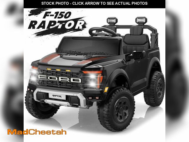 Lot 74-12941843 - 24V Ride on Cars 2 Seater for Kids, Ford F150 Raptor Battery Powered Ride on Toys Truck with Remote ...