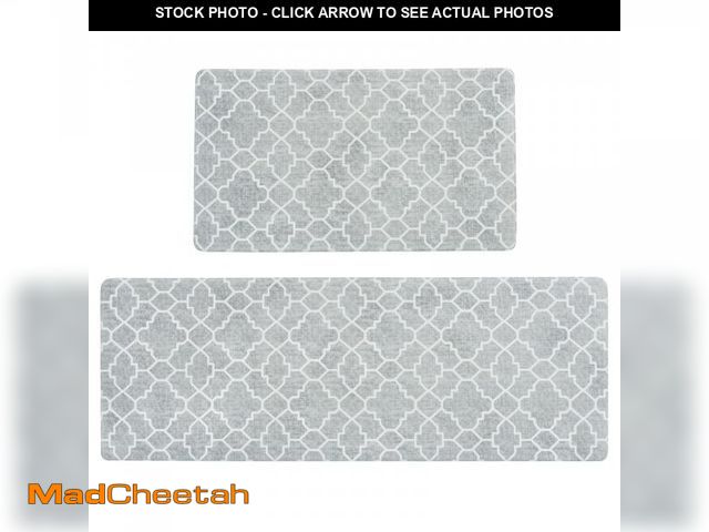 Lot 74-12306775 - FRESHMINT Kitchen Mat Set of 2, Anti-Fatigue Cushioned Kitchen Mats for Floor, Waterproof Non Slip C...