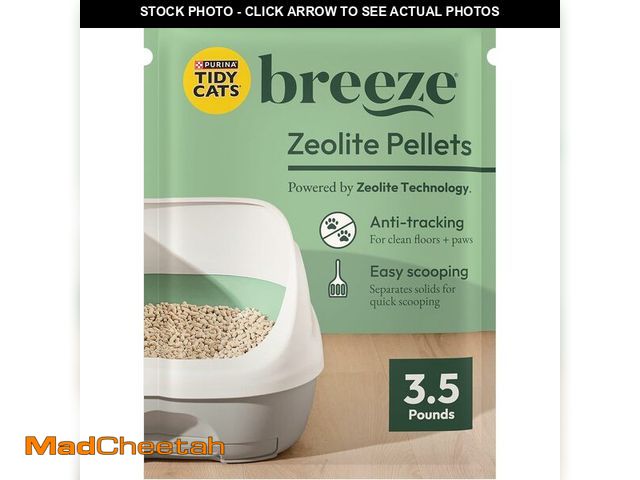 Lot 74-13042359 - Purina Tidy Cats Litter Pellets, Breeze Refill Litter Pellets in Recyclable Box - (6) 3.5 lb. Bags -...