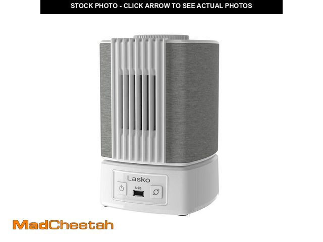 Lot 74-12663699 - Lasko Slumber Breeze 8.3 in. 2-in-1 Oscillating White Personal Fan with 5 White Noise Profiles - UNU...