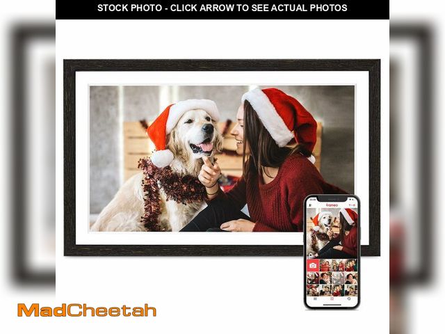 Lot 74-13322931 - Digital Picture Frame, 15.6 Inch Frameo Digital Frame WiFi, 1920 * 1080 IPS FHD Touchscreen, 32GB, T...