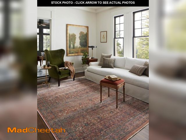 Lot 74-12513309 - Loloi Jean Stoffer Bradbury Collection, Sunset &amp; Multi, 7'-10" x 10' Area Rug Ã¢â¬â Modern &a...