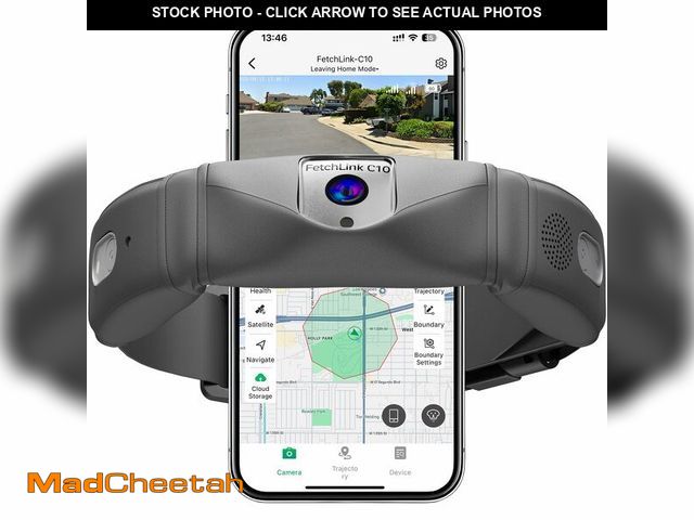 Lot 74-12712443 - GPS Wireless Dog Fence with 2K Camera &amp; Voice Training &amp; GPS Tracker, Dog Collar with App Wa...