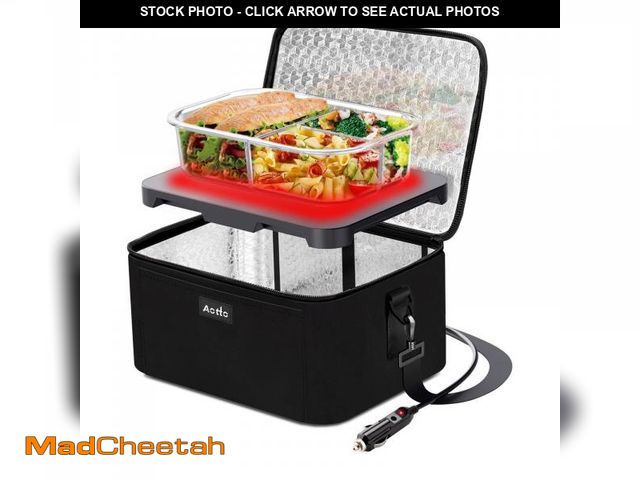 Lot 74-11546420 - Aotto Portable Oven Electric Lunch Box Food Heater - 12V/24V 2-in-1 Car Food Warmer, Heated Lunch Bo...