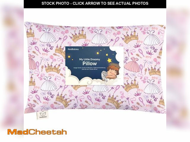 Lot 74-13575455 - Toddler Pillow with Pillowcase - 13x18 My Little Dreamy Kids Travel Bed Pillows for Sleeping, Organi...