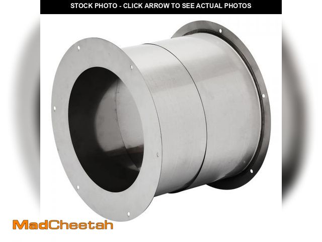 Lot 74-11548071 - Chimney Pipe Wall Thimble for 6 Inch Diameter Double Wall Insulated Pipe, 304 Stainless Steel Double...