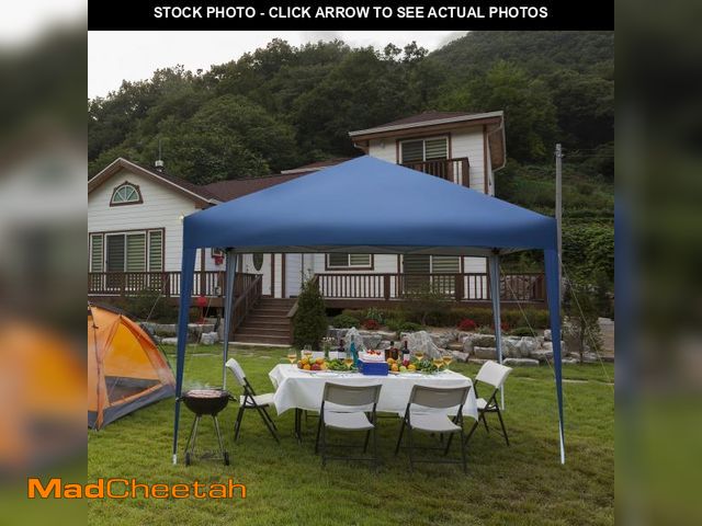 Lot 74-12513052 - Ktaxon 10'x10' Pop up Gazebo Canopy Wedding Party Tent Blue - UNUSED