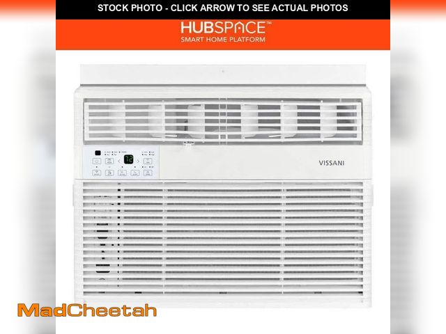 Lot 74-14355953 - Vissani 12,000 BTU 115-Volt Window Air Conditioner Cools 550 sq. ft. with Dehumidifier in White, Pow...