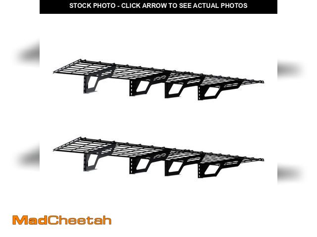 Lot 74-14255958 - ATLAS The Atlas 72 in. x 24 in. 800 lbs Heavy Duty Garage Wall Shelf Steel Storage Rack with Bracket...
