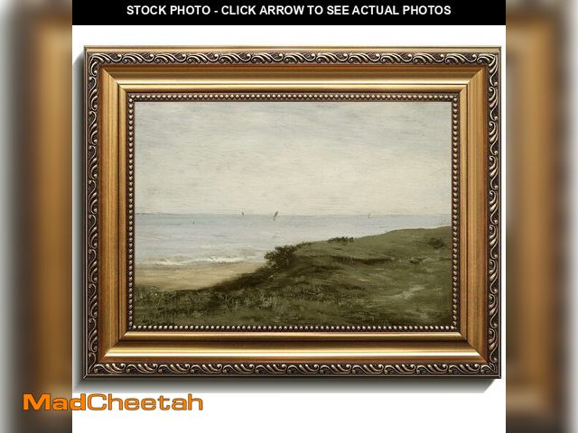 Lot 74-12979432 - Vintage Gold Framed Fall Landscape Canvas Wall Art - Rustic Farmhouse Decor, Framed Wall Decor for L...