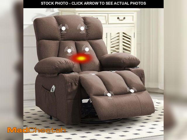 Lot 74-14219264 - JONPONY Massage Rocker Recliner Chair with Vibration Massage and Heat Ergonomic Lounge Chair for Liv...