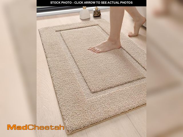 Lot 74-12305541 - DEXI Bathroom Rugs 43x24, Washable Non Slip Bath Mat for Shower Floor, Absorbent Quick Dry Bathmat w...