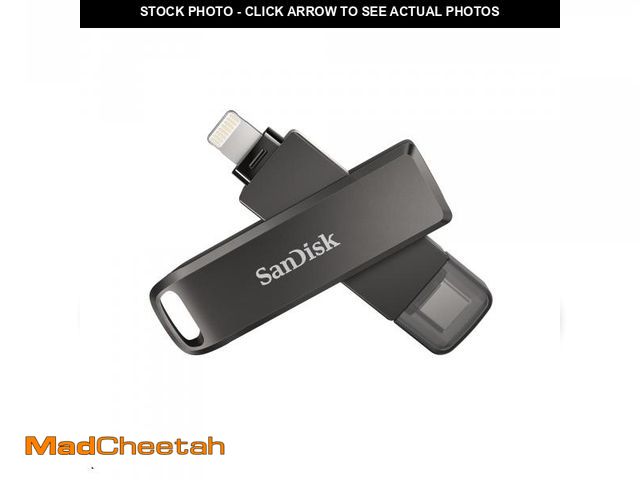 Lot 74-11556293 - SanDisk 256GB iXpand Flash Drive Luxe - The 2-in-1 USB for iPhone, iPad, and Computer - Thumb Drive ...