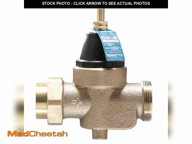 Lot 74-12671713 - Watts 3/4 in. Brass MPT x FTP Pressure Reducing Valve - UNUSED