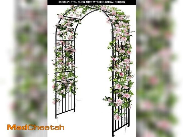Lot 74-12044718 - YITAHOME Garden Arch Trellis, Metal Garden Arbor for Climbing Plants Outdoor, Wedding Arches for Cer...