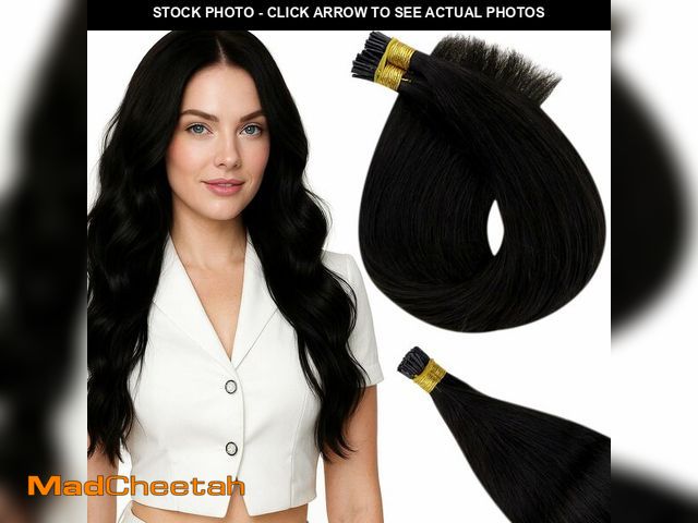 Lot 74-14147555 - Full Shine I Tip Hair Extensions Human Hair 28 Inch 100 Grams 100 Strands, Invisible Natural Long St...