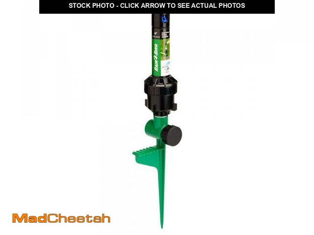 Lot 74-12411914 - Rain Bird 3200 sq. ft. 32SA Gear Drive Rotor Sprinkler on a Spike w/Rain Curtain Technology, 40-360Ã...