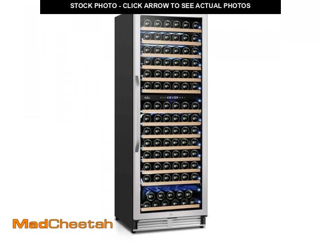 Lot 74-12145903 - Velivi Cellar Cooling Unit 24 in . Dual Zone 154-Bottle Built-In or Freestanding Wine Cooler with Do...