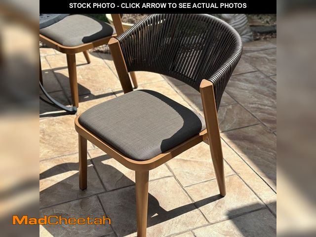 Lot 74-12746137 - PURPLE LEAF Outdoor Patio Dining Chairs with Cushions All Aluminum Frame for Lawn Garden Backyard De...