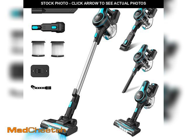 Lot 74-12889984 - (MISSING FILTER) INSE Cordless Vacuum Cleaner,6-in-1 Rechargeable Stick Vacuum Lightweight for Carpe...