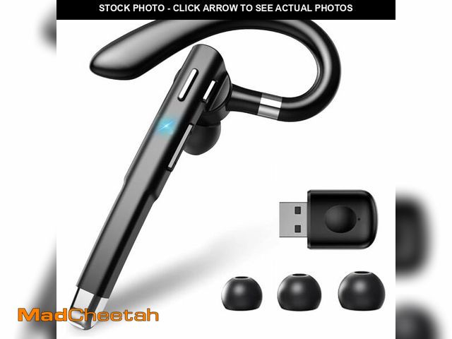 Lot 74-13950704 - Hsility Bluetooth Headset with USB Type C 270 Degrees Rotatable Microphone for Truck Driver Bussines...