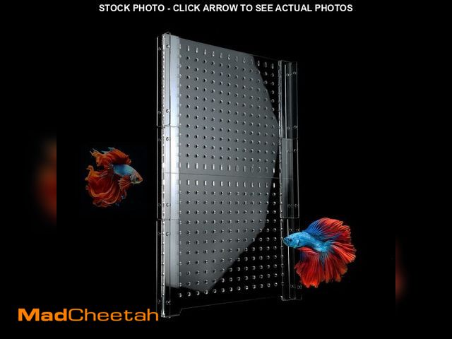 Lot 74-14205804 - Acrylic Fish Tank Divider,10/15/20/55/75/125Gallon Tank Divider,Adjustment Clear Fish Tank Separator...