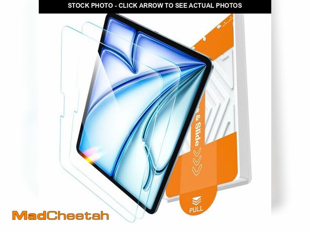 Lot 74-14266916 - EZ-GLAZ-2 Pack for iPad Air 11 Inch Screen Protector M4/M3/M2 (2026/2025/2024), Military-Grade Shatt...