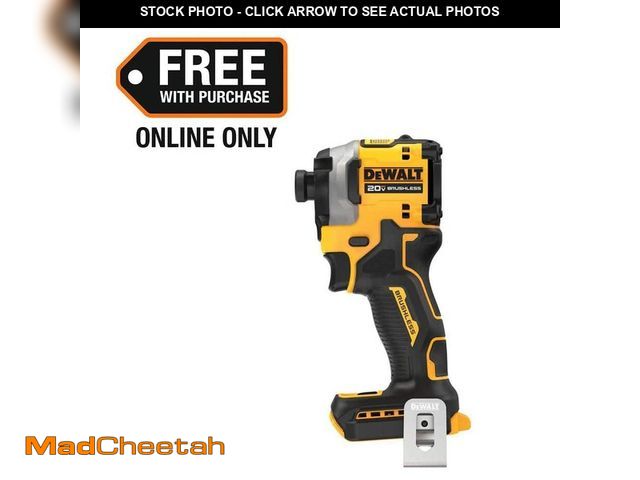 Lot 74-14084075 - DEWALT ATOMIC 20V MAX Cordless Brushless Compact 1/4 in. Impact Driver (Tool Only) - USED