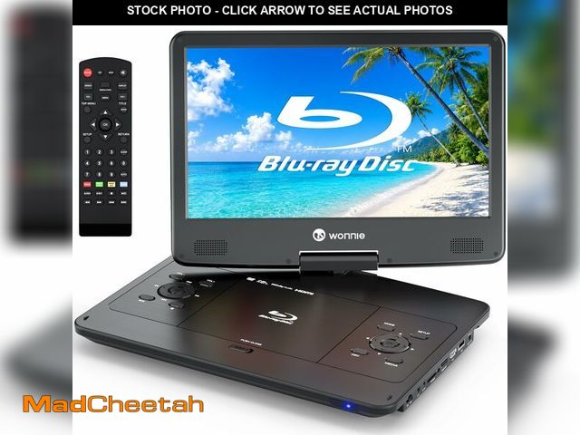 Lot 74-14274253 - WONNIE 16.9" Portable Blu Ray Player with 14.1" 1080P Full HD Large Swivel Screen, Blu-ray DVD Playe...