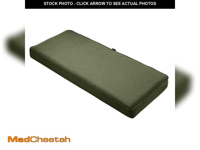 Lot 74-14242279 - Classic Accessories Montlake FadeSafe Heather Fern 48 in. x 18 in. Outdoor Bench Cushion - UNUSED