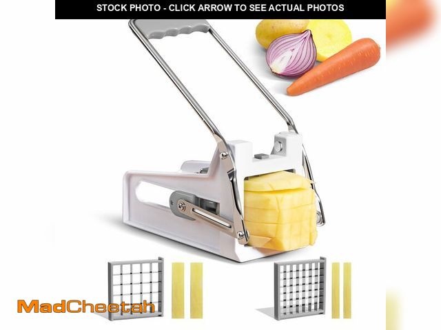 Lot 74-14423289 - ANJUKE French Fry Cutter with 2 Stainless Steel Blades | Potato Cutter for Slicing Potatoes, Carrots...