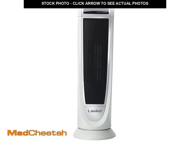 Lot 74-12154505 - Lasko 23  1500W Electric Digital Ceramic Tower Space Heater with Remote  White  5165  New - UNUSED