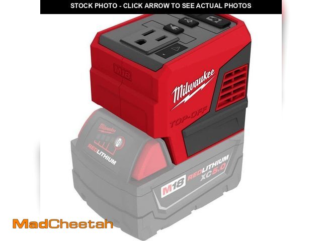 Lot 74-13772783 - Milwaukee M18 18-Volt Lithium-Ion 175-Watt Powered Compact Inverter for M18 Batteries (Tool-Only) - ...