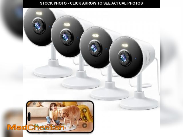 Lot 74-12120663 - Security Camera Indoor Outdoor, 5G &amp; 2.4G WiFi Cameras for Home, Baby/Elder/Nanny/Dog/Pet Camera...