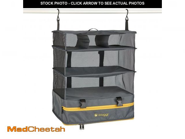 Lot 74-12047965 - Biaggi Hangmates 3-Tiered ZipCube - Hanging Shelf Cube with Packing Compartments for Travel Organiza...