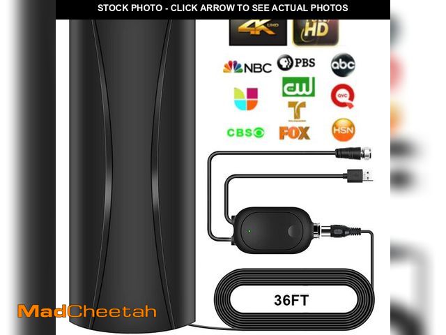 Lot 74-13946782 - 3900+ Miles TV Antenna Indoor, 360ÃÂ° Reception Digital Antenna for Smart TV and Old TVs, HD Antenn...