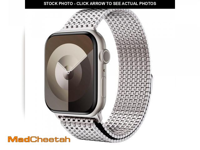 Lot 74-12117631 - LULULOOK Milanese Mesh Loop Compatible with Apple Watch Band 49/46/45/44/42/41/40/38mm for Men Women...