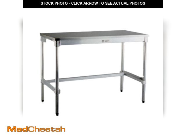 Lot 74-13765483 - (DENTED CORNER) New Age 30SS48KD Work Table, 48in.W x 30in.D - UNUSED