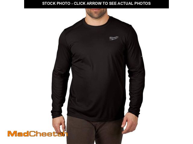 Lot 74-14316913 - Milwaukee Men's WORKSKIN X-Large Black Lightweight Performance Long-Sleeve T-Shirt - UNUSED