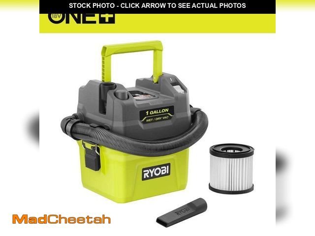 Lot 74-14435594 - RYOBI ONE+ 18V Cordless 1 Gal. Wet/Dry Vacuum (Tool Only) - UNUSED