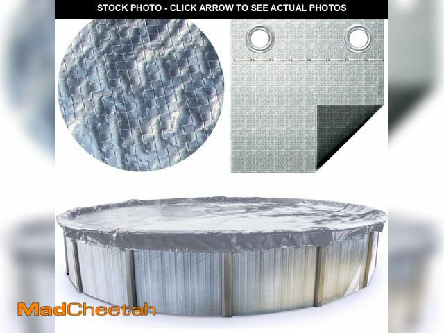 Lot 74-14598591 - SWIMLINE HYDROTOOLS Silver King Heavy Duty Winter Pool Cover for Above Ground Swimming Pools | for 2...