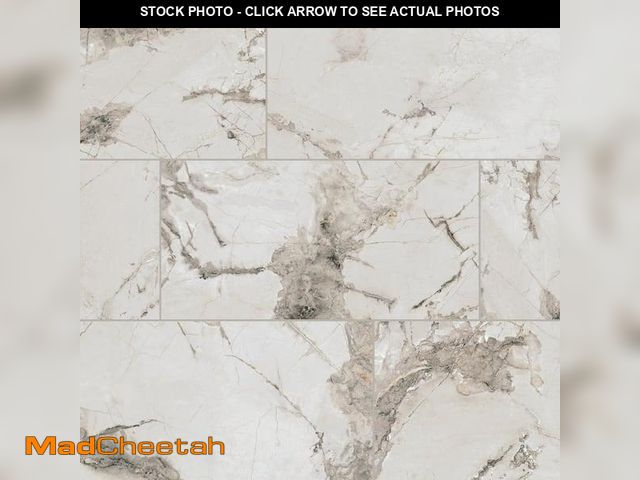 Lot 74-12256015 - Renner Marble Ash 24 in. x 48 in. Polished Porcelain Floor and Wall Tile (15.5 sq. ft. /case)(Pallet...