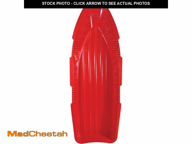 Lot 74-12680062 - ESP 48" Sno Cruiser Toboggan â Two-Rider Sled â Tough Polyresin, Diamond-Polished Bottom â Red...