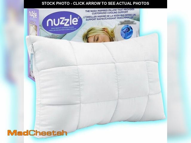 Lot 74-13583375 - Nuzzle Cooling Adjustable Pillow for Side Sleepers, Luxury Standard Size Bed Pillow Hotel Collection...