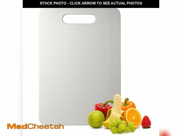 Lot 74-14432752 - Titanium Cutting Board, 100% Pure Titanium Chopping Board for Kitchen, Hygiene &amp; Durability Doub...