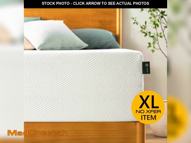 Lot 74-13580004 - Zinus 14 Inch King Green Tea Memory Foam Mattress, Fiberglass Free, Medium Firm Feel, Zoned Pressure...