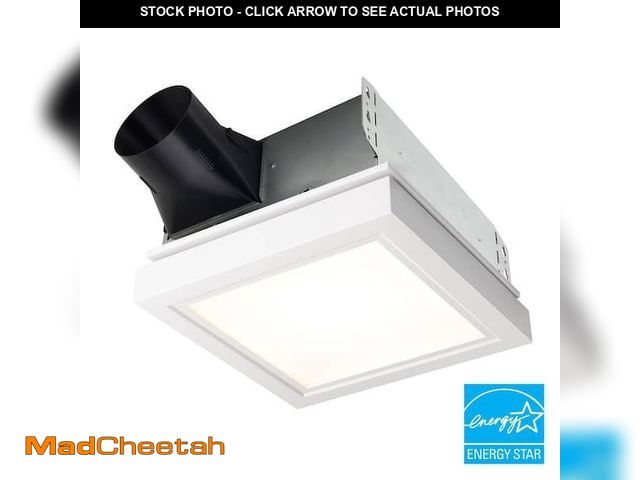 Lot 74-12775563 - Broan-NuTone Roomside Series, Decorative, White Trim, 110 CFM, Roomside Ceiling Bathroom Exhaust Fan...