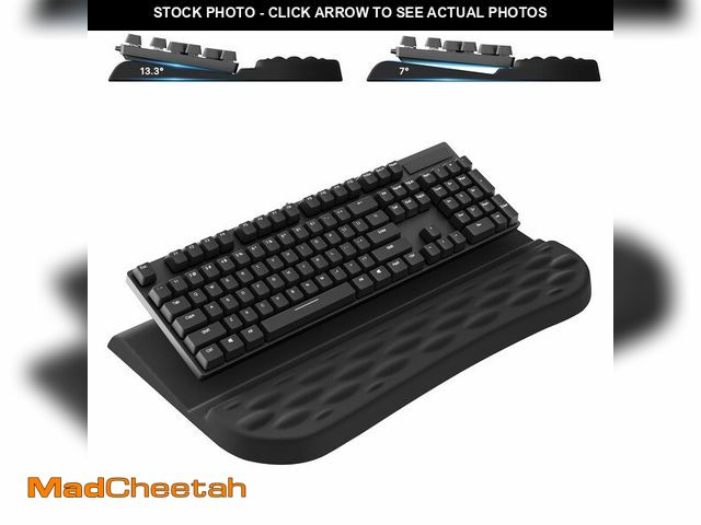 Lot 74-12713906 - Laborio Computer Keyboard Wrist Rest for Desktop, 2 Angle Adjustment Ergonomic Keyboard Riser Holder...