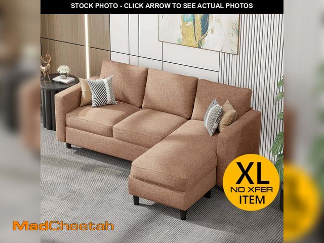 Lot 74-12667441 - Sobaniilo Sectional Sofa Free Combination Sectional Couch Small L-Shaped Linen Fabric Sofa for Livin...